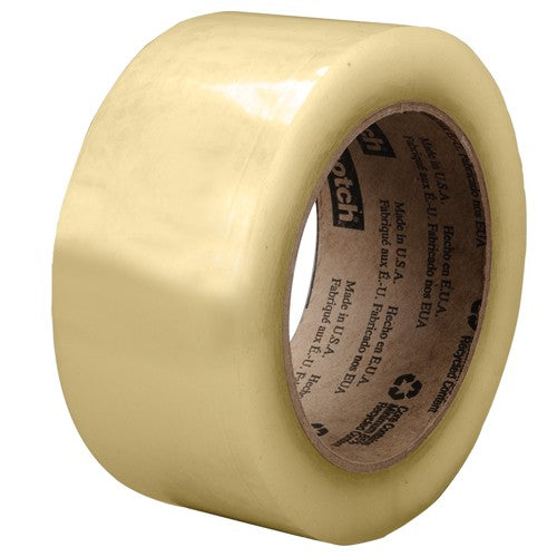 Scotch Recycled Corrugate Box Sealing Tape 3071 Clear 48 mm × 100 m - USA Tool & Supply