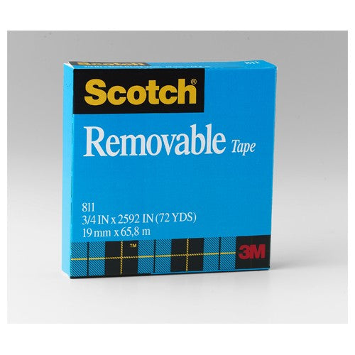 Scotch Removable Tape 811 3/4″ × 2592″ Boxed - USA Tool & Supply