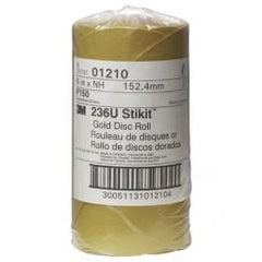 6 - P150 Grit - 216U Disc Roll - USA Tool & Supply