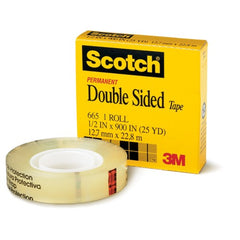 Scotch Double Sided Tape 665 1″ × 1296″ Boxed - USA Tool & Supply