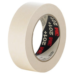 3M General Use Masking Tape 201+ Tan 48 mm × 55 m 4.4 mil Individually Wrapped Conveniently Packaged - USA Tool & Supply