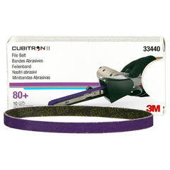 3M Cubitron II File Belt 33440 80+ 10 mm × 330 mm (3/8″ × 13″) - USA Tool & Supply