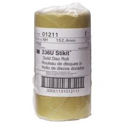 6 - P120 Grit - 216U Disc Roll - USA Tool & Supply