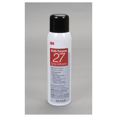 3M Multi-Purpose Spray Adhesive 27 Clear 16 fl oz Can (Net Wt 13.05oz) NOT FOR SALE IN CA AND OTHER STATES - USA Tool & Supply