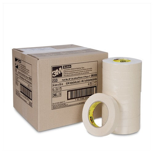 Scotch Automotive Refinish Masking Tape 233 06336 24 mm × 55 m - USA Tool & Supply