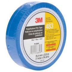 1X36 YDS 483 BLUE POLYETHYLENE FILM - USA Tool & Supply