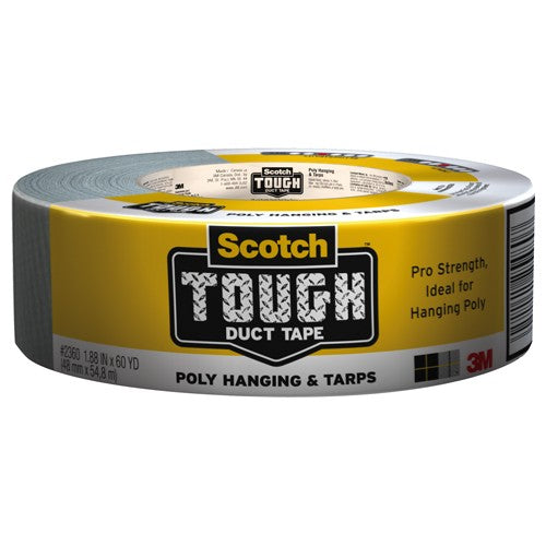 3M Poly & Tarps Duct Tape 2360-C 1.88″ × 60 yd (48.0 mm × 54.8 m) - USA Tool & Supply