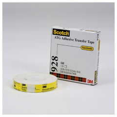 Scotch ATG Repositionable Double Coated Tissue Tape 928 Translucent White 1/2″ × 36 yd 2 mil - USA Tool & Supply