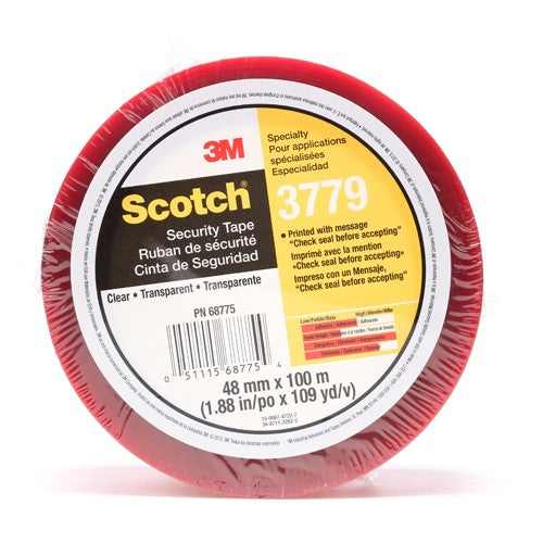 Scotch Security Message Box Sealing Tape 3779 Clear 48 mm × 100 m - USA Tool & Supply