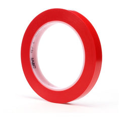 3M Vinyl Tape 471 Red 1/2″ × 36 yd 5.2 mil - USA Tool & Supply